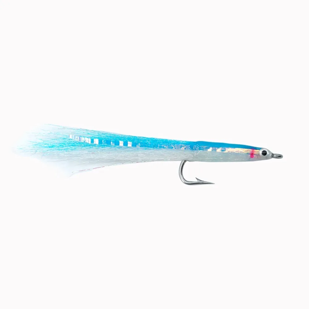 Stainless Hooks Fly Fishing Sand Eel Realistic Fish Eye Sand Eel Pattern Surf Candy Fly Lure Surf Candy Design 3D Realistic
