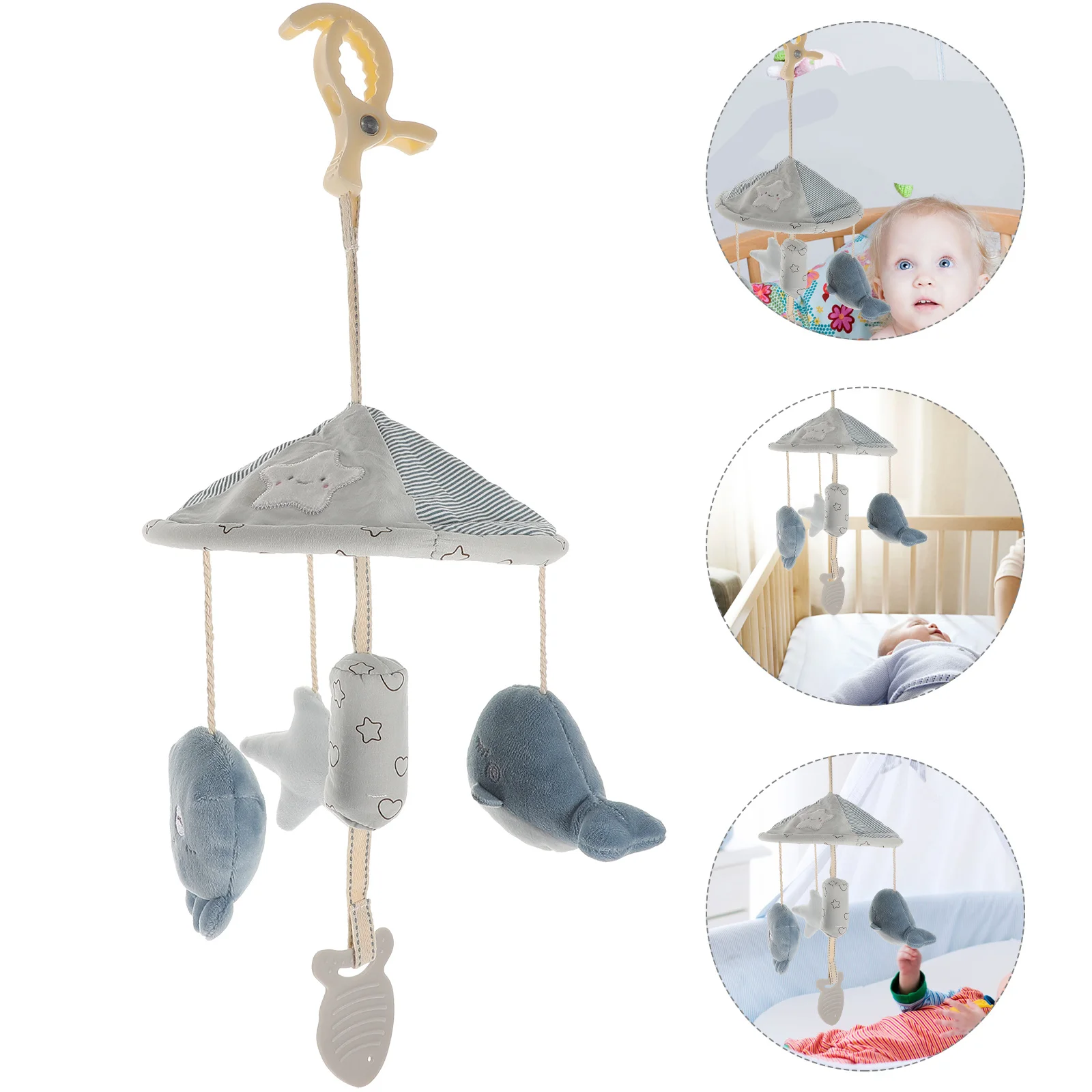 Pendentif suspendu pour berceau de bébé, Animal marin, lit de dessin animé, poussette Mobile, décoration de développement infantile, berceau suspendu