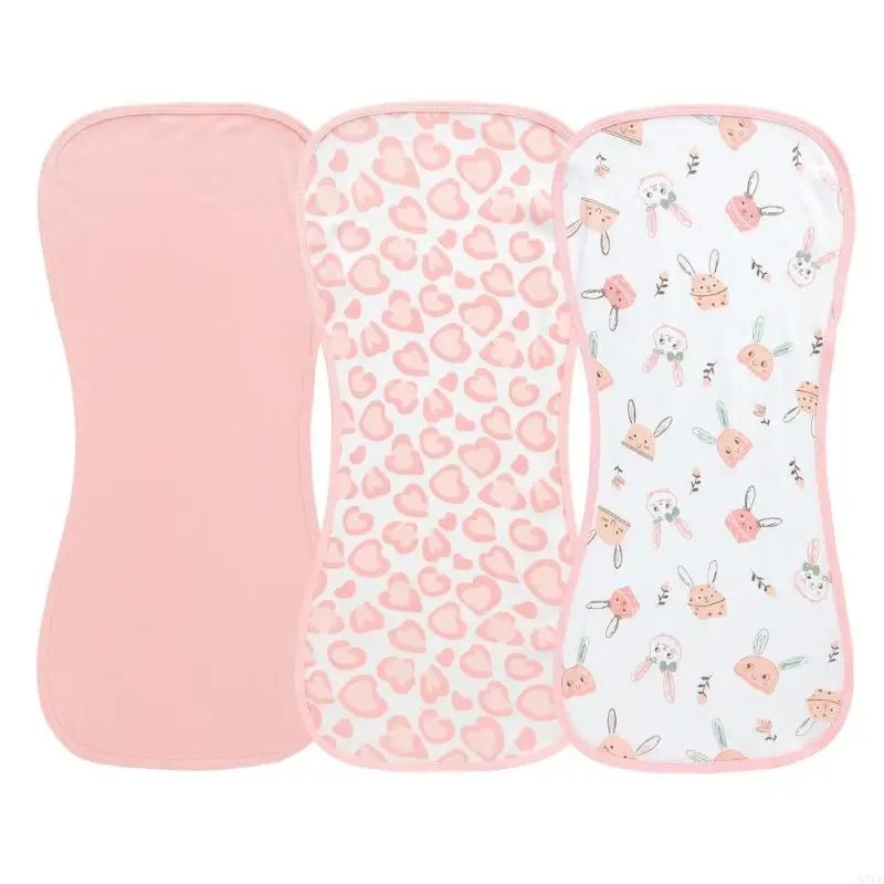1 Set Soft Cotton Muslin Baby Burp Cloths Absorbent Breathable Newborns Feeding Bibs Shoulder Pad Unisex Baby Washcloths