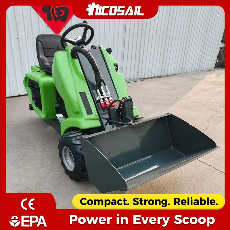 

Трехколесный компактный погрузчик с быстрым креплением, 47 л.с., двухцилиндровый, для уборки снега в Канаде