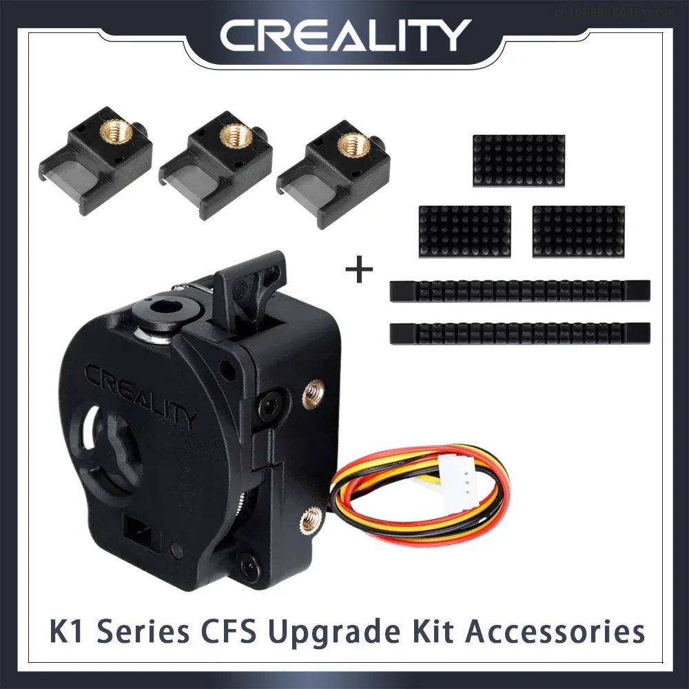 

Creality Multicolor Upgrade Extruder Kit and Nozzle Wiper and Filament Cutter for CFS Upgrade Kit K1 Series MultiColor Printing