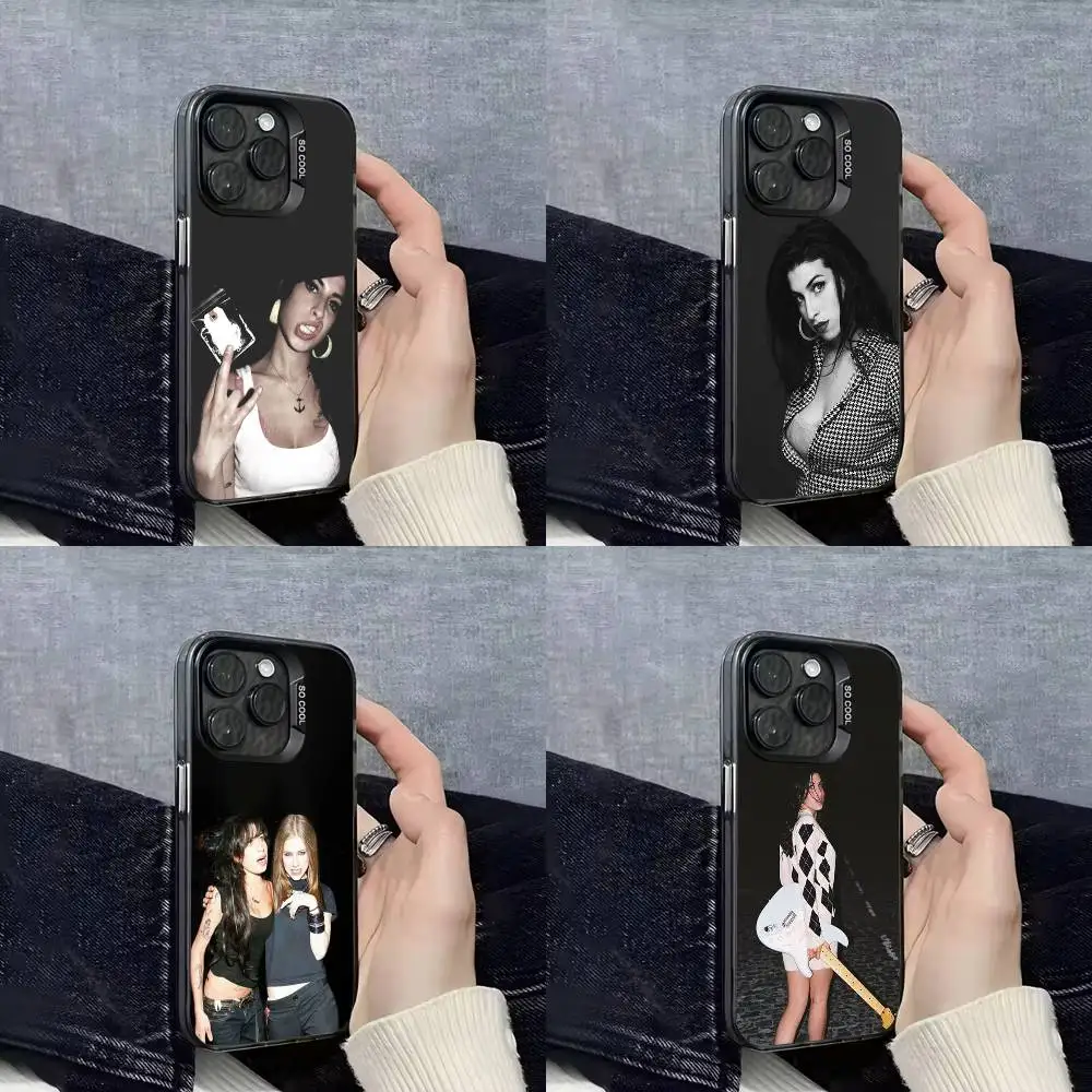 

Phone Case For iPhone 17,16,15,14,13,12,11,Pro,Max,Plus,E,SE4,Air,Mini Black IMD Singer A-Amy Winehouse Soft Cover