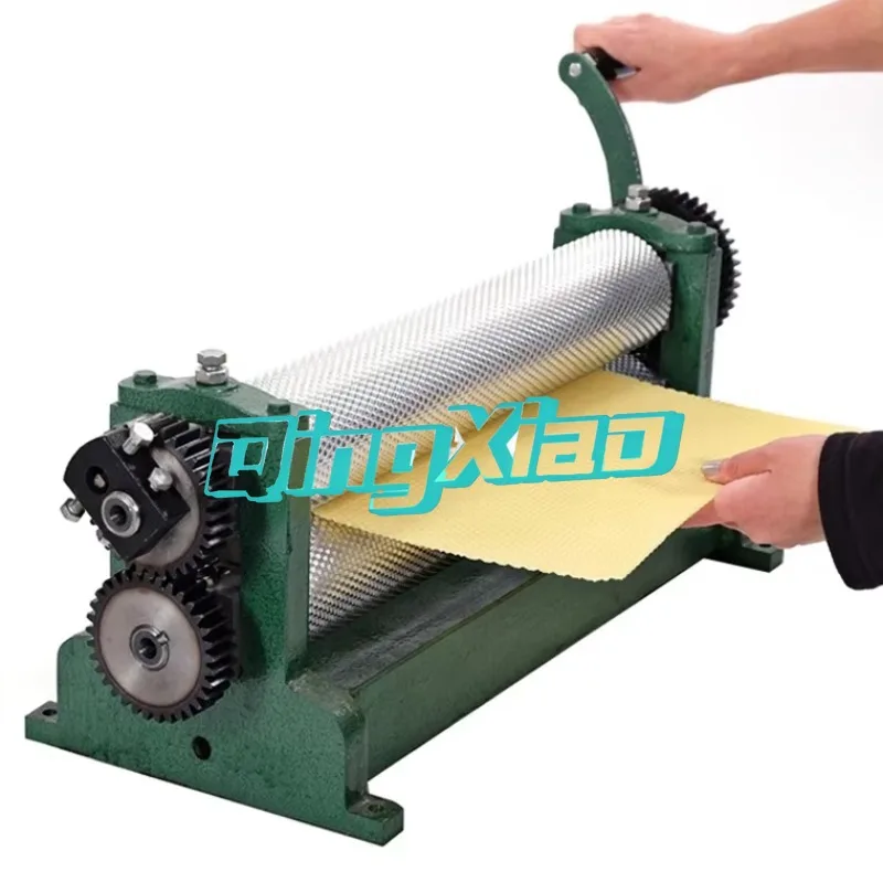 

Aluminum Alloy Roller Wax Foundation Sheet Making Machine Manual Beehive Cell Press For Beekeeping Durable Efficient