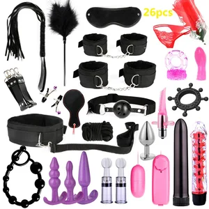 Kit BDSM Nilon Seksi Mainan Seks Perbudakan Seks Mewah untuk Wanita Set Borgol Aksesori Eksotis Permainan Seks Penjepit Puting Cambuk Mainan Seks 18 8 seks cambuk penjualan terbaik - №