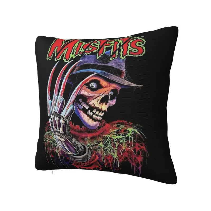 Custom Nordic Style Heavy Metal The M-Misfitses Skull Throw Pillow Case Home Decorative Square Cushion Cover Pillowcover