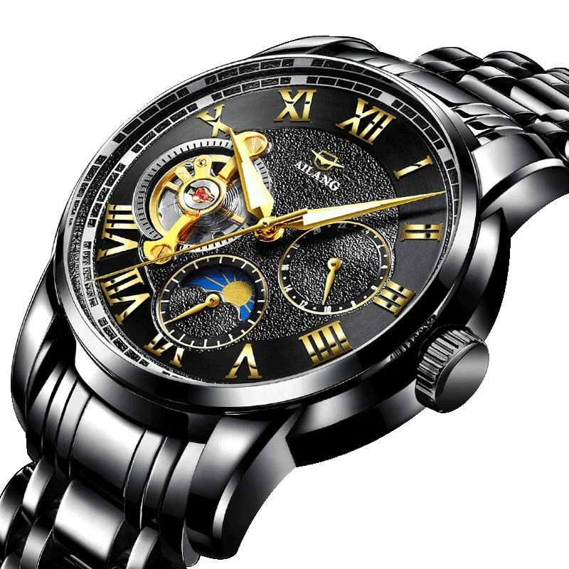 Ailang Classic Men's Watches Tourbillon Multi-function Full Automatic Men Watch High end Male Wristwatches