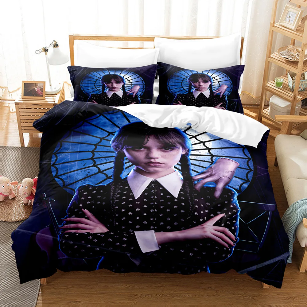 

3d Wednesday Addams Duvet Cover Sets Comforter Bed Linen Bedding Set Twin Queen King Single Size Room Decor Kids Adult Modern