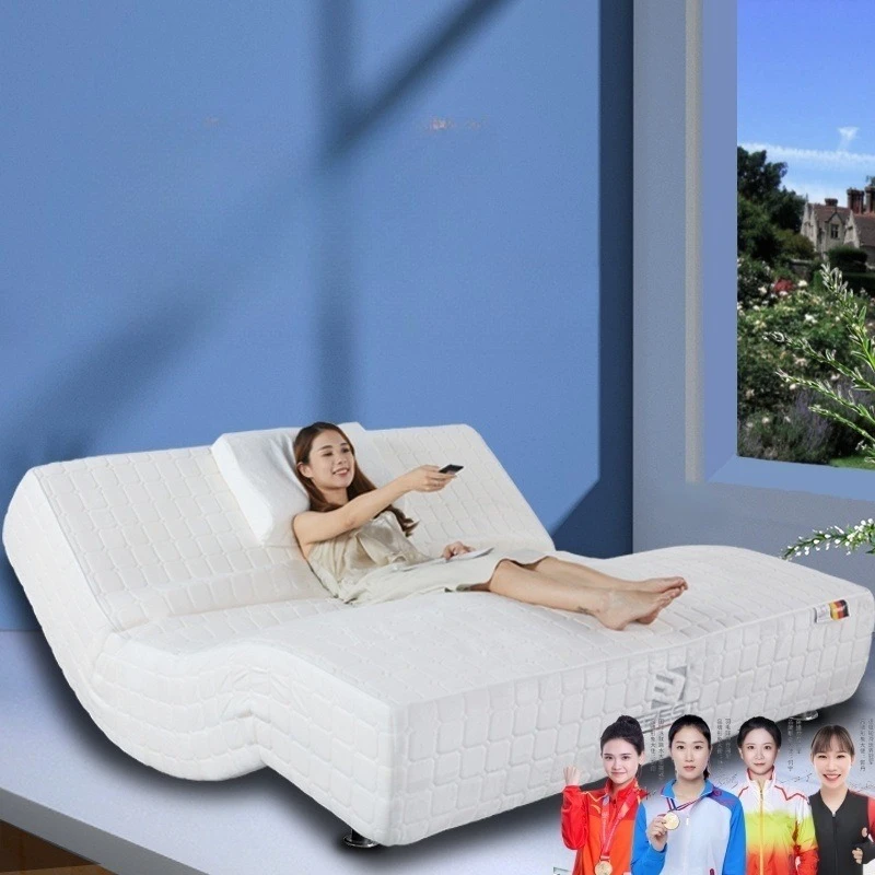 Cama eléctrica masaje colchón eléctrico cama inteligente multifuncional aplicación móvil elevación colchón eléctrico Somieres Y Marcos De Cama