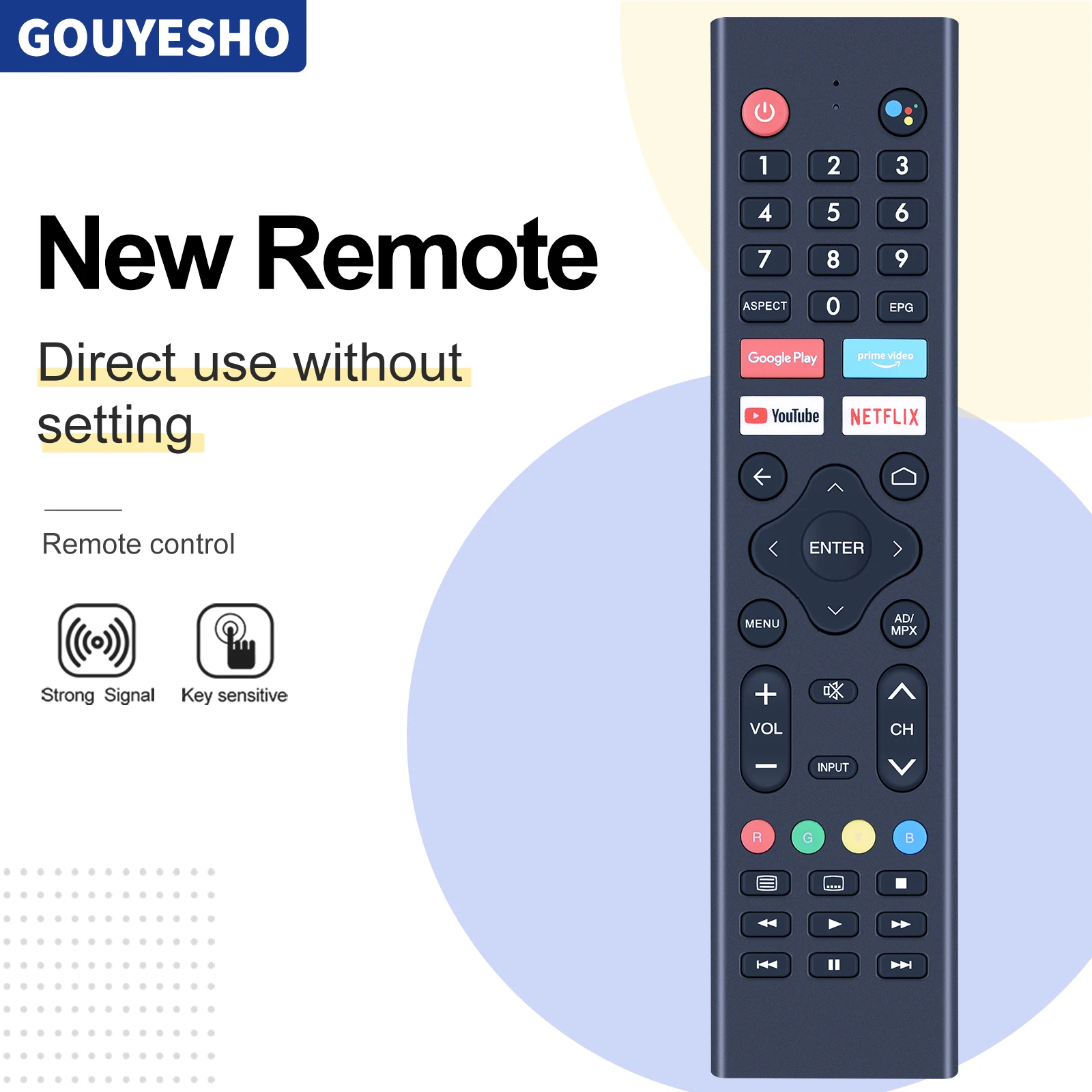 New RC-AD03 Remote Control For ACONATIC TV