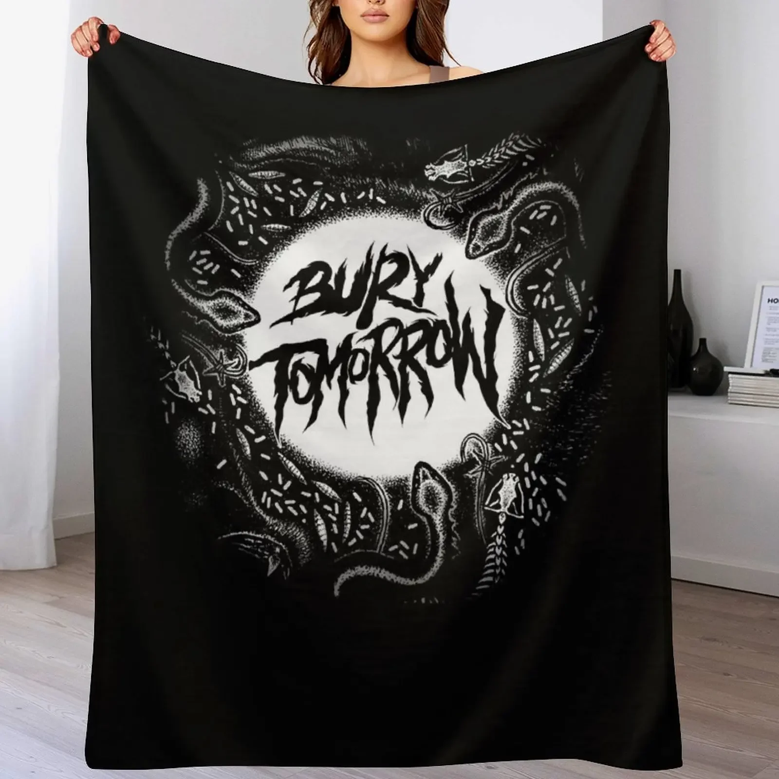 

New Women Men Bury Tomorrow Cool Gifts Throw Blanket Moving Hair warm for winter Picnic Blankets