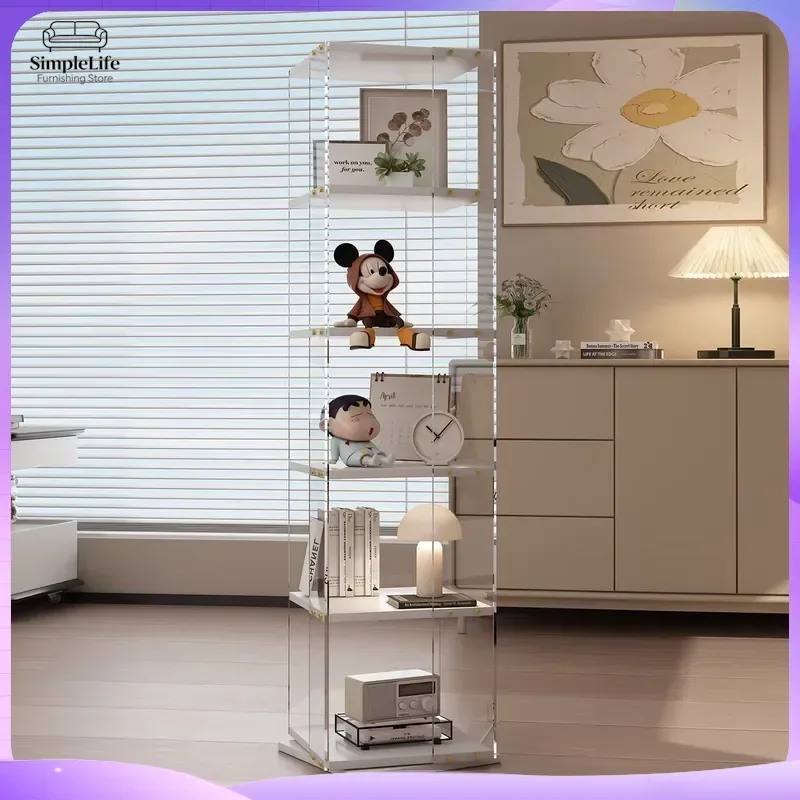 Transparent Acrylic Magazine Rack for Living Room Bedroom Office Desk Organizer Book Display Stand for Magazines Comics