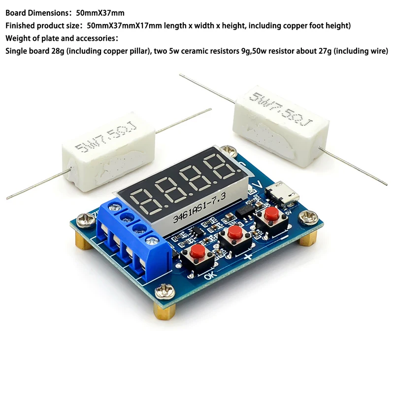 ZB2L3 battery capacity tester external load discharge type 1.2-12V battery 18650 capacity test