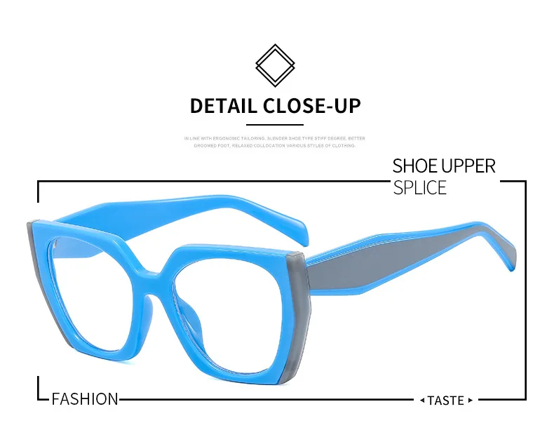 Luxus Marke frauen Sonnenbrille Mode Cat Eye Polygon Elegante Sonnenbrille Damen Vintage Brillen UV400 – Detail 5