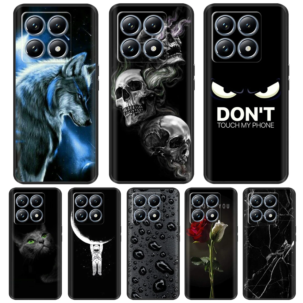 For Xiaomi 14T Pro Case Silicone Soft TPU Phone Back Cases For Xiaomi 14T Mi14T Cover Fundas Mi 14T Pro Case Protective Bumper