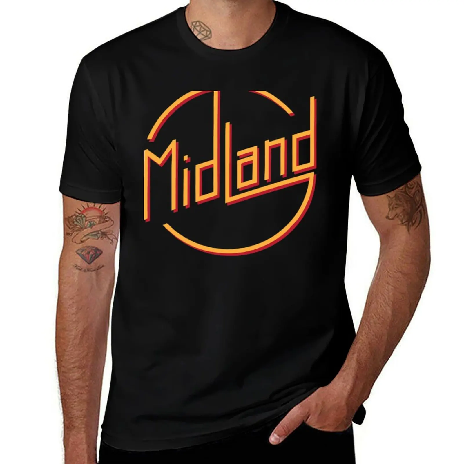 BEST SELLER - midland music logo Merchandise T-Shirt Breathable Gym Short Sleeve T-Shirt