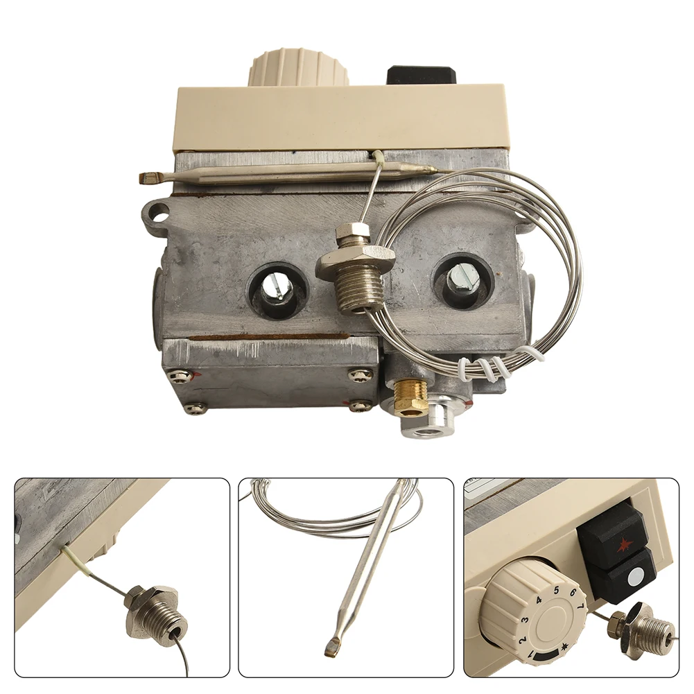 

Commercial Fryer Thermostat Temperature Control Valve Kitchen Appliance Stable Performance Thermostat For Steamer For Fryer