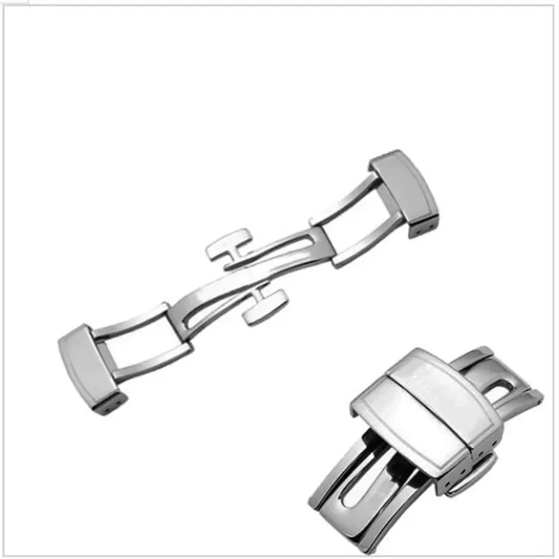 Watch buckle For Patek Philippe Silicone 5164A 5167A 5168A Aquanaut Folding Stainless Steel Folding Watch Strap Buckle 18mm