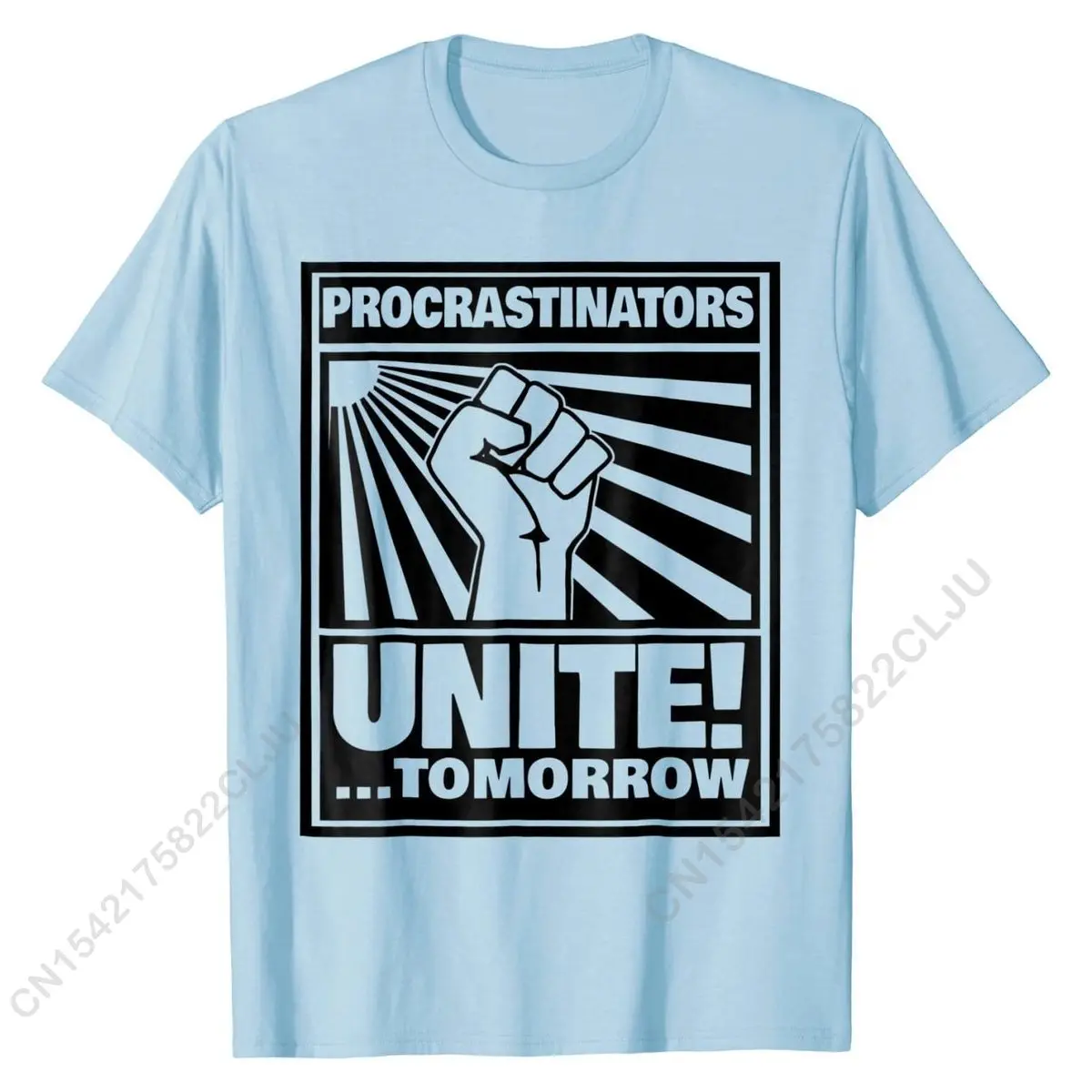 Procrastinators Unite Tomorrow t-shirt Cotton Mens T Shirts Summer Tops Tees Retro 3D Printed