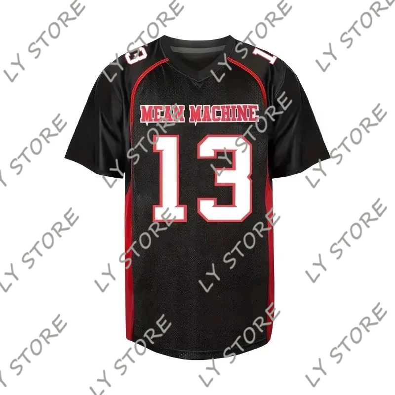 Men's Embroidered American Football Jersey Breathable Custom Shirt MEAN MACHINE Training Jersey Soccer Uniform