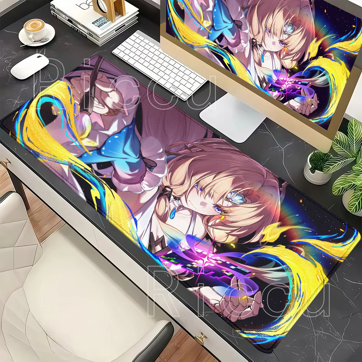 Gaming Mouse Pad Pearl Honkai Star Rail HSR Kawaii Anime Girl Desk Mat Office Accessories Cabinet Keyboard HD Printing Mousepad
