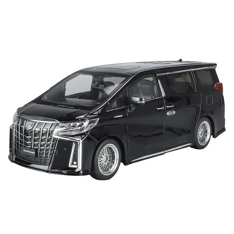 Chezhi 1/18 Toyota Alphard Officially Licensed Alloy Diecast Model, Detailed Metal Replica Static Car for Collection & Display