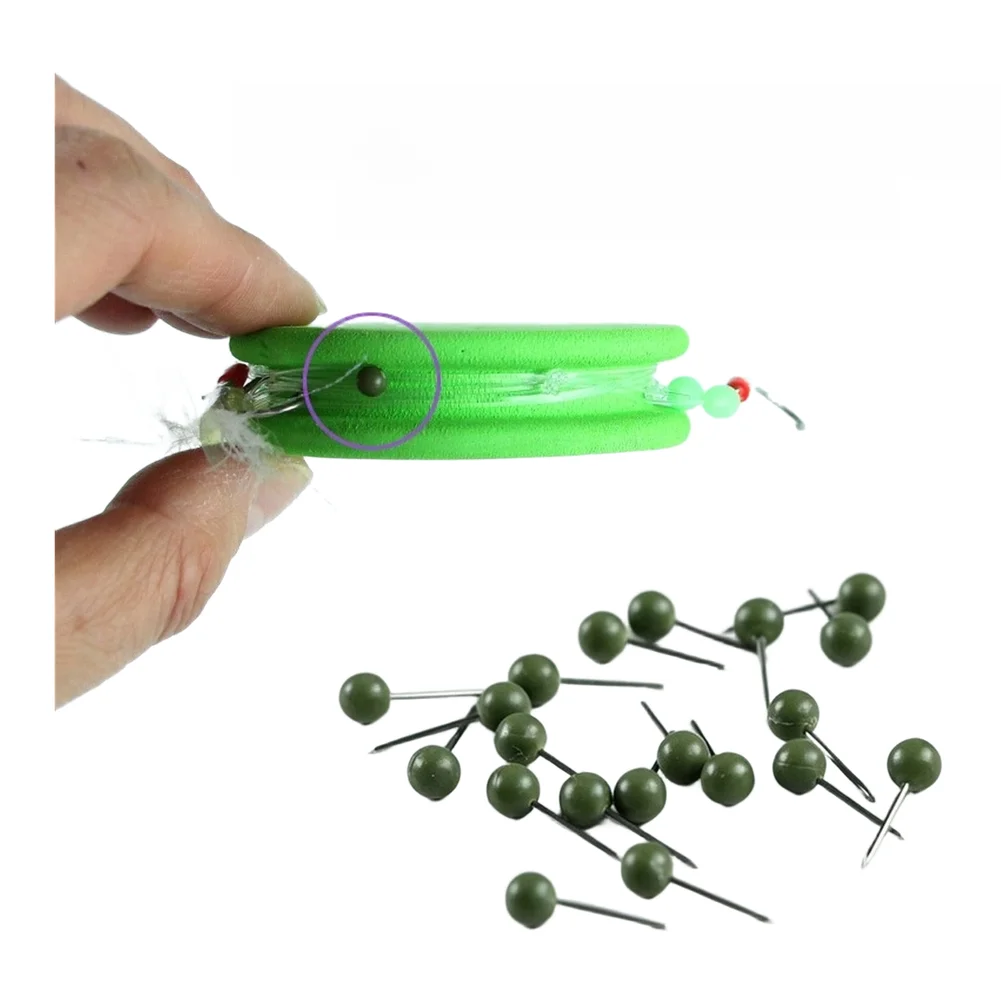 10pcs Plastic Hook Positioning Pins 12mm for Carp Fishing Line Box Accessories and Tackle Storage Applications