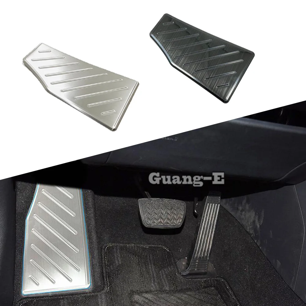 For Toyota Rav4 2019 2020 2021 2022 Car Foot Rest Pedals Covers Trim Stickers Stainless Steel Frame Decoration Accessories 1Pcs
