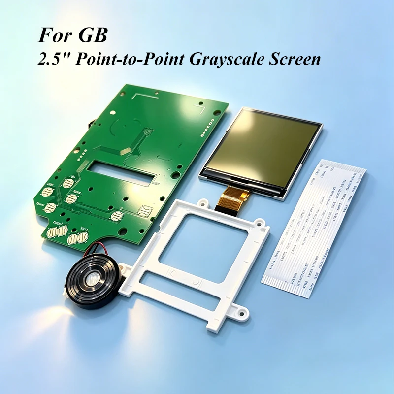 

2.5 Inch Grayscale LCD Screen for Gameboy GB DMG, Easy Installation, No Shell Cutting Required