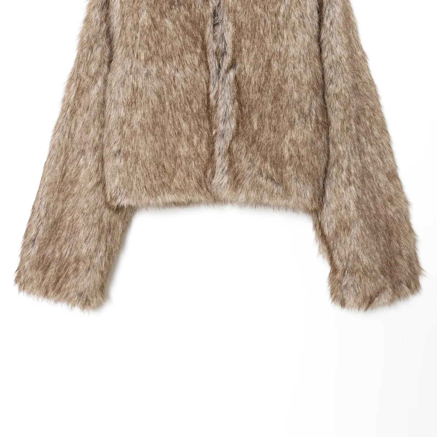 Modieuze korte jas Dames Sle Personali Quali Fur Effect Herfst Nieuwe collectie Z Brand Stand Version L...