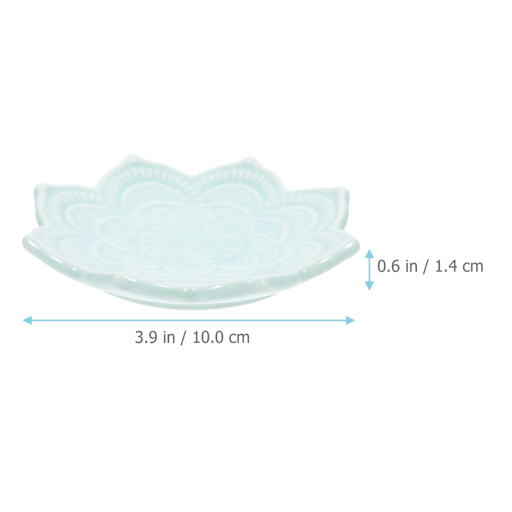 

2 Pcs Flower Shaped Trinket Tray Flower-shape Small Jewelry Dish Trays Plate Design
