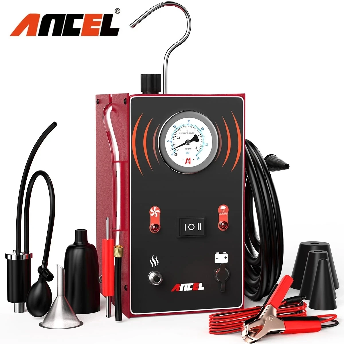 ANCEL S200 Car Smoke Leak Detector Oil Pipe Leaks Analyzer Tester Evap Smoke Machine Gas Leakage EVAP System Diagnostic Tools