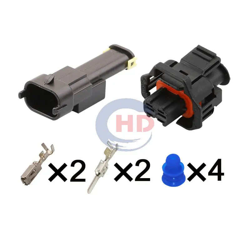 

1-20 sets 2pin Sealed Solenoid Receptacle Connector Kit 1928404226 1928405521