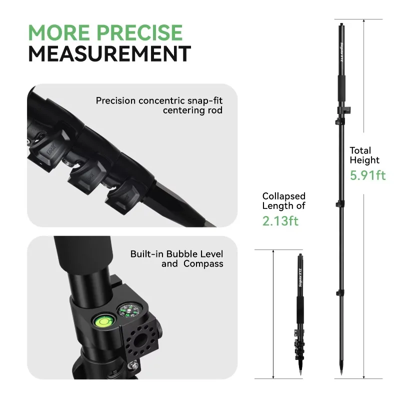 Top Rated SingularXYZ Foldable Pole with Compass Hot Sale GPS GNSS Pole