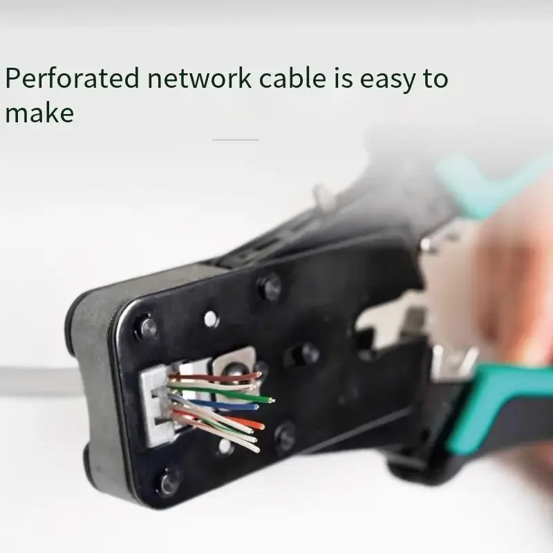 

Pro’skit CP-376AR line pliers CAT.7/6/5 perforated network shearing and peeling crimping pliers perforated shearing and peeling