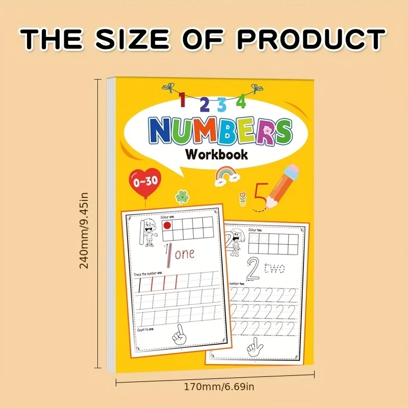 Mathematics Writing and Counting Practice Workbook for Young Children, Including Structured Practice Pages for Number Vocabulary, Ten-Frame Counting, Guided Tracing, and Quantity Recognition