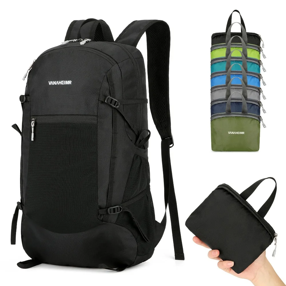 

New Nylon Folding Mountaineering Bag Foldable Ultralight Travel Backpack Large Capacity Portable Hiking Daypack