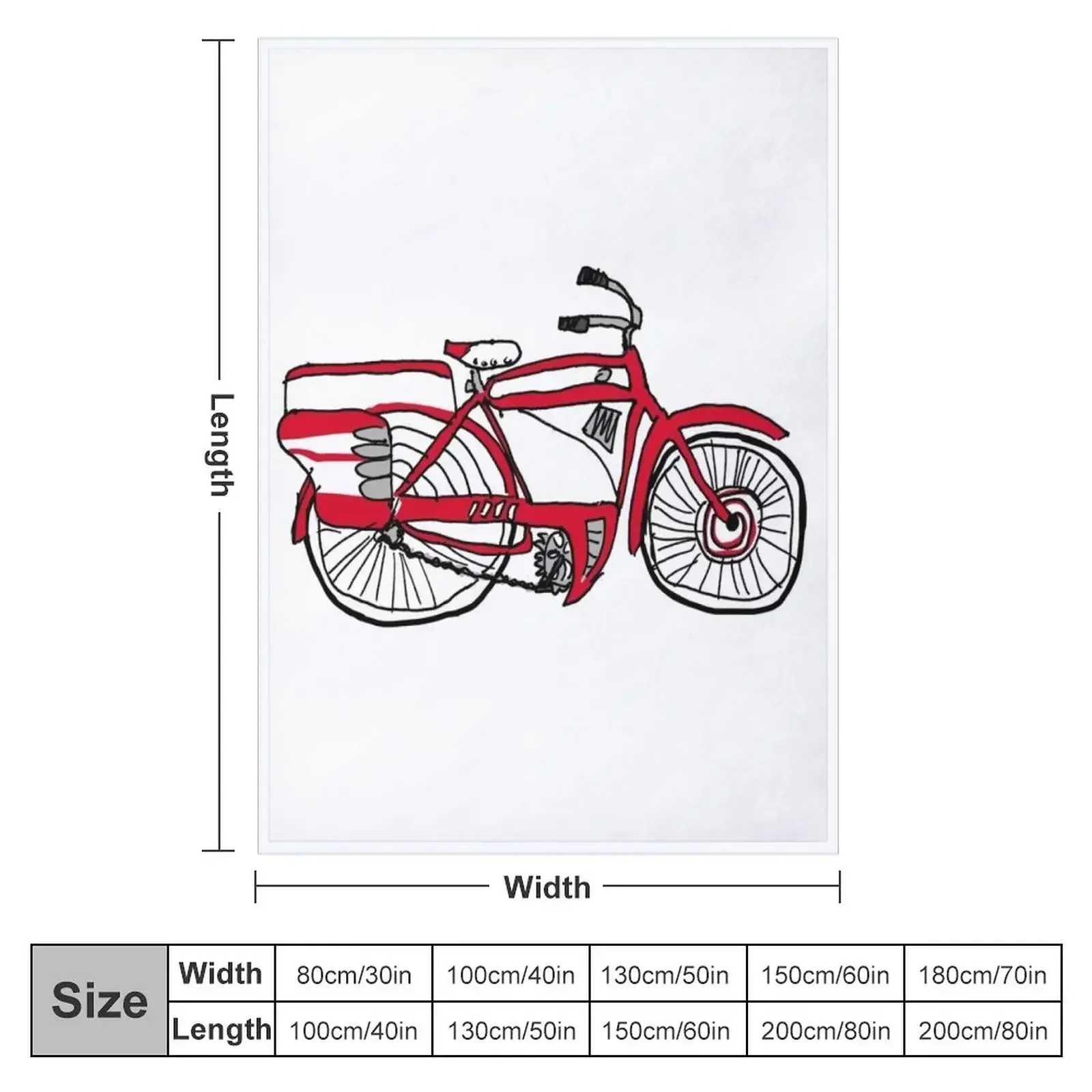 Pee Wee Herman's Bike Throw Blanket Nap Vintage Luxury St Beach Blankets