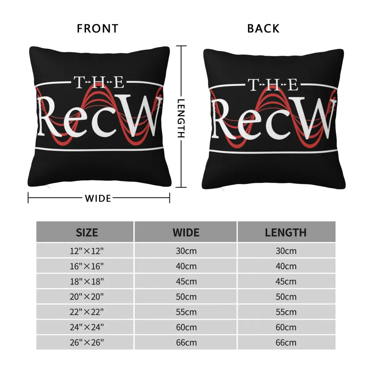 Recw Condensed Chillicothe Square Pillowcase Polyester Linen Velvet Pattern Zip Decorative Pillow Case Home Cushion Cover