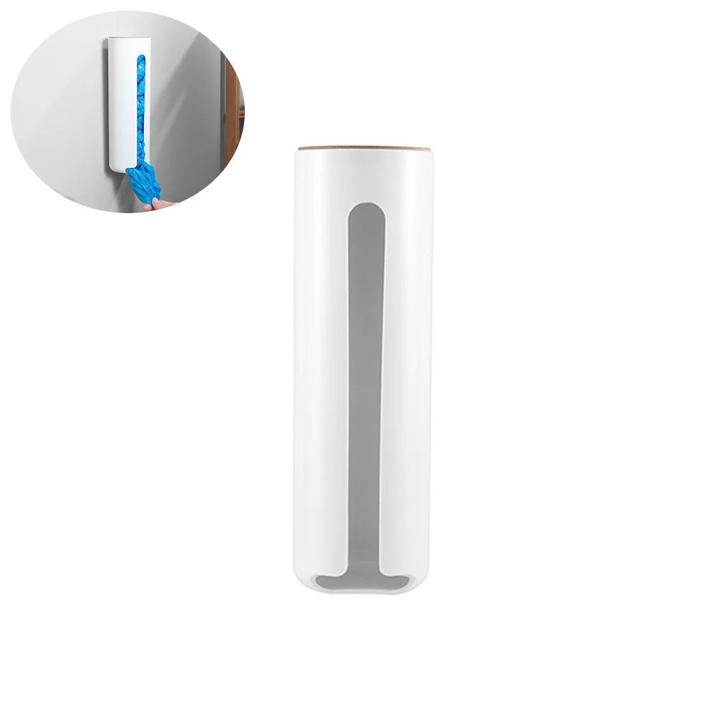 

Suction Trash Bag Holder Organizer Storage Box For Bathroom Kitchen Office Clear Plastic Dispenser No Scratch Design