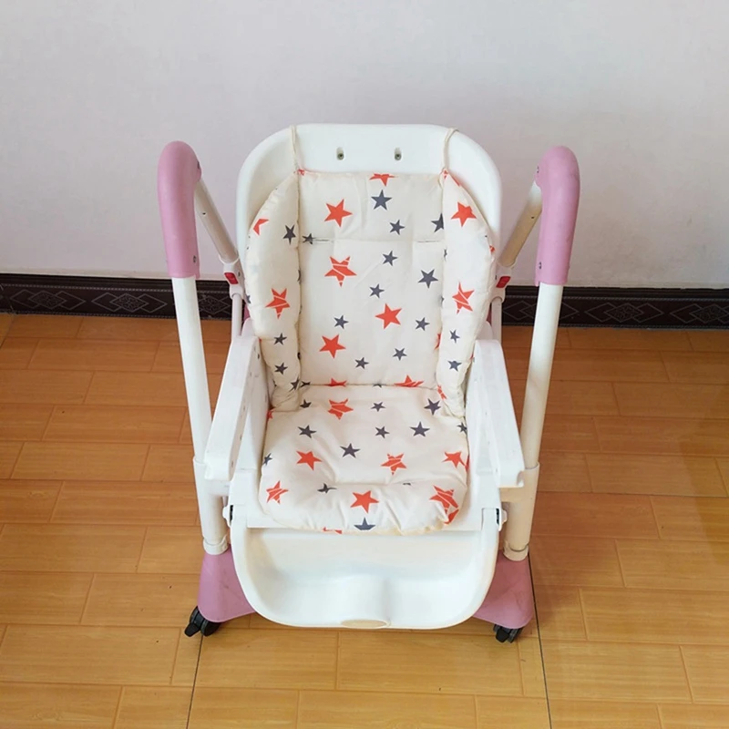 Imagem -03 - Universal Baby Stroller Seat Pad Almofada da Cadeira Alta Liner Mat Algodão Macio Alimentação Cadeira Pad Cover