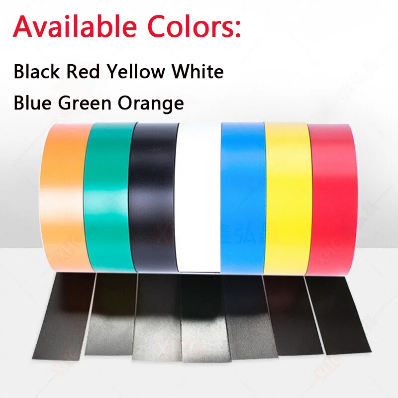 1Meter Colorful Rubber Flexible Magnetic Stripe 25mm x 1mm(Width x Thick) Magnetic Craft Tape For DIY,Teaching