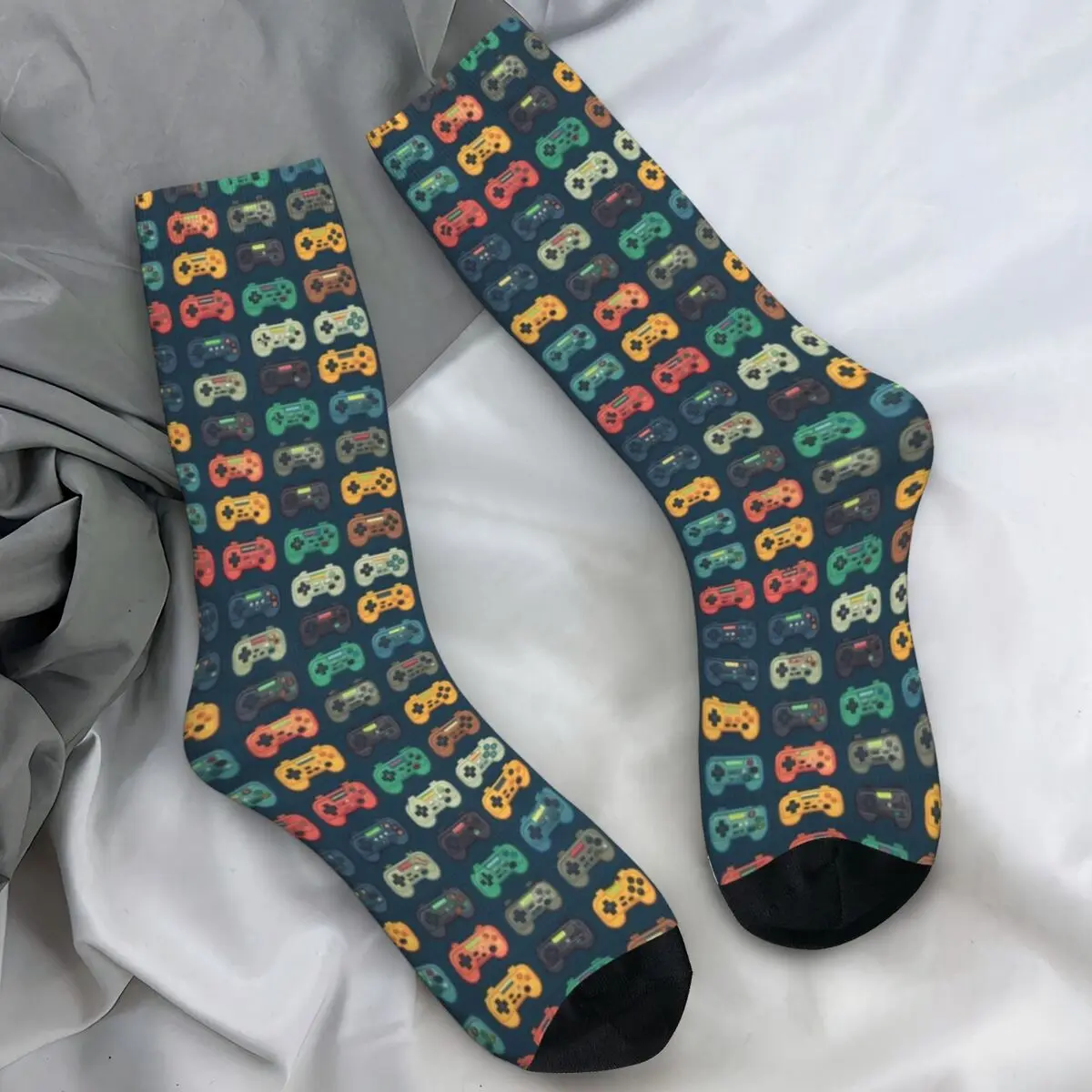 Video Game Controllers Socks Gamers Novelty Stockings Autumn Anti Bacterial Women Men Socks Soft Design Running Sports Socks
