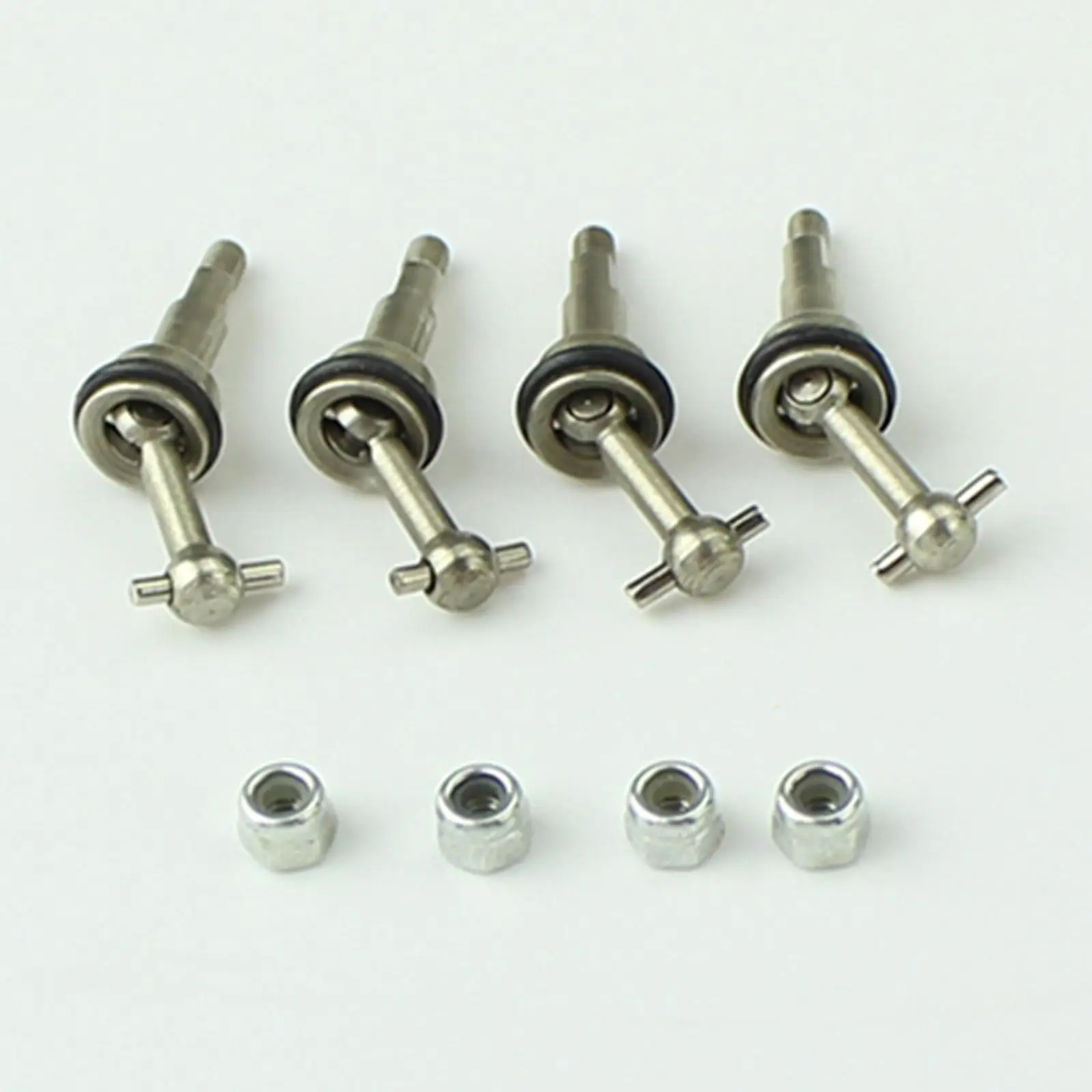 4PCS Metal Universal Driveshafts Dog Bone Replacement Part for WLtoys K969 K979 K989 K999 P929 P939 1:28 RC Car Car
