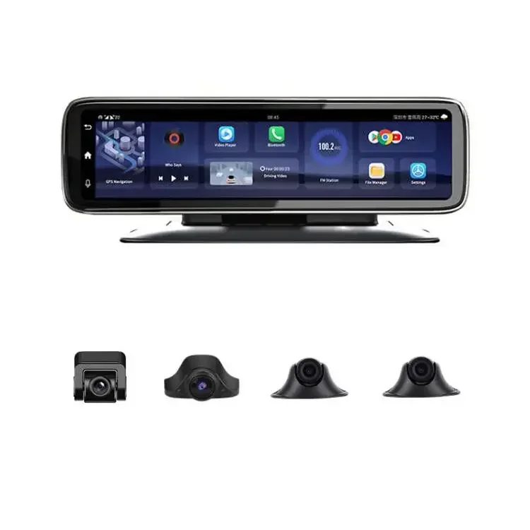 

Android 10.0 4 Channel 4G Car 360 Degree Camera System Mirror Dash Cam With GPS Navigation HD 720P Video Recorder Dashboard WiFi