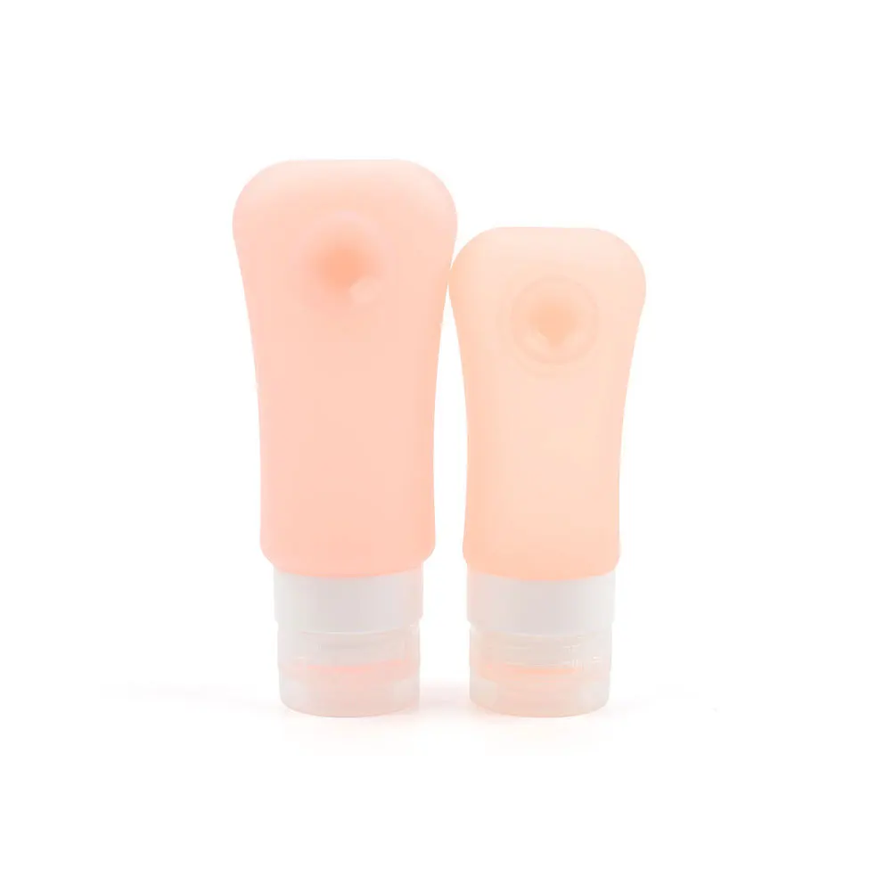 

5pcs 89Ml Silicone Storage Suction Bottle Reusable Refillable Travel Makeup Cleaning Gel Dispenser Lightweight Subpackaging