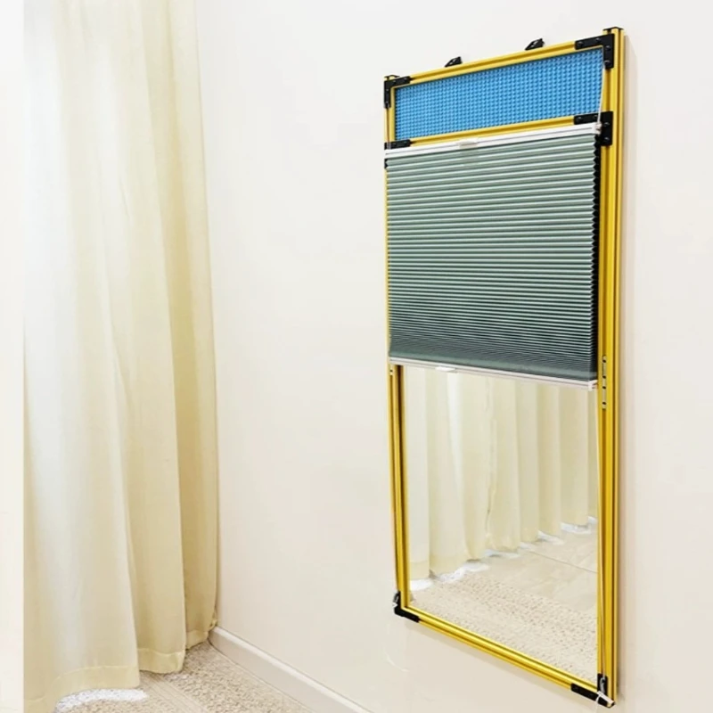 Modern Funky Mirror Hanging Makeup Nordic Aesthetic Square Vanity Living Room Mirror Decoration Wall Espelhos Home Products