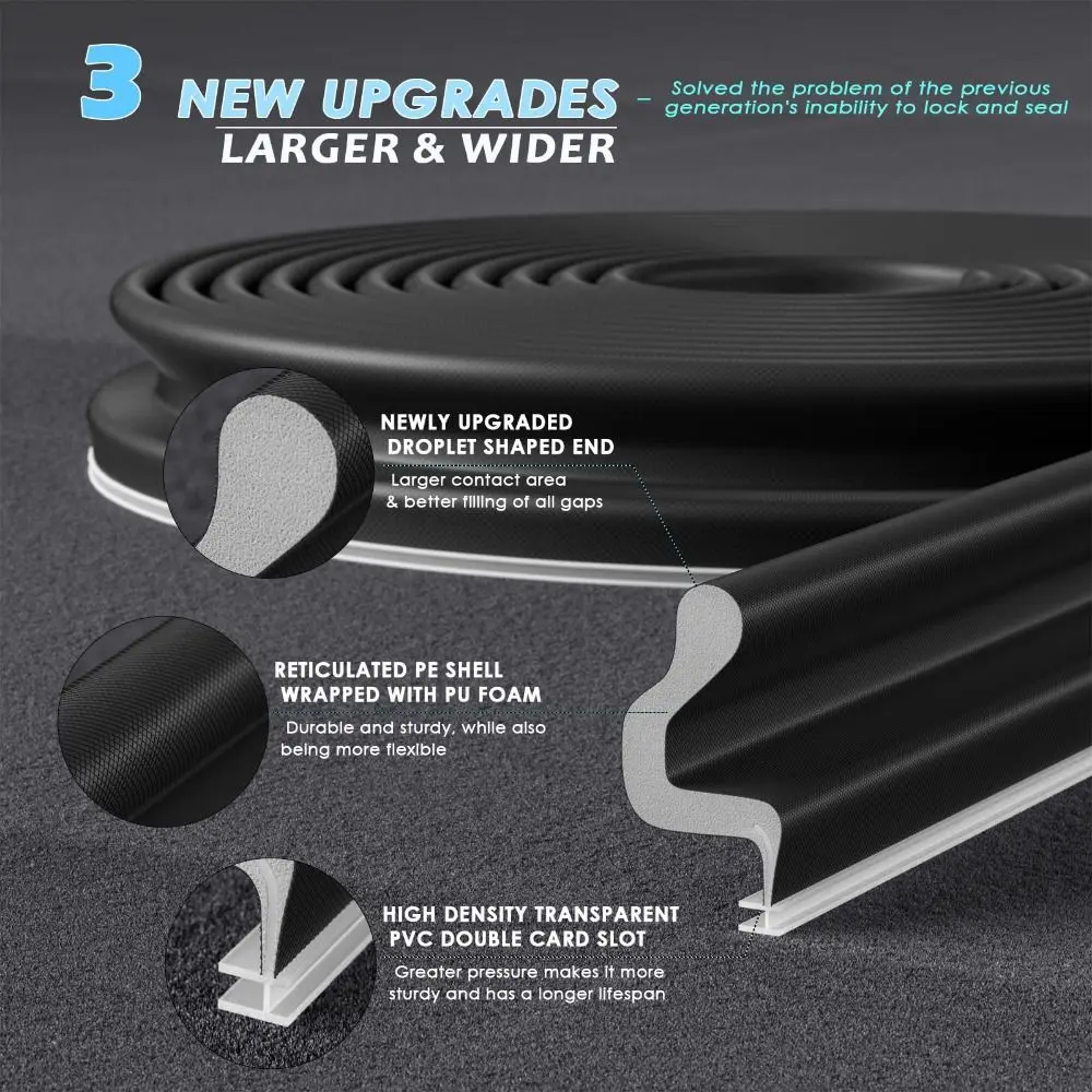 Sound Proof Weather Stripping Self-Adhesive Draft Stopper Door Seal Insect Prevention Poam Sound Proof Strips Window