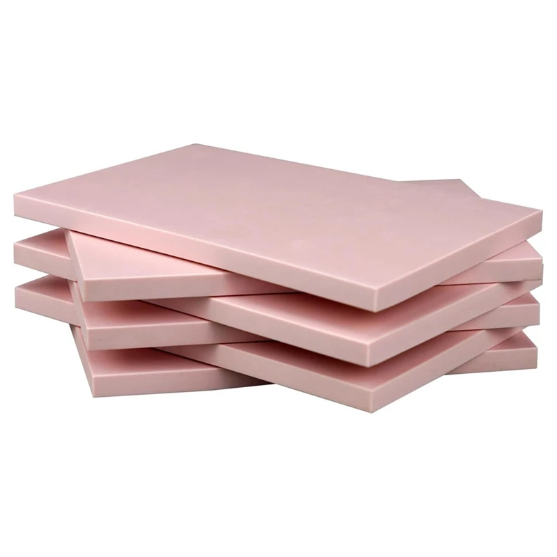 Rubber Block Stamp Carving Blocks Pink Rubber Carving Linoleum Blocks For Printmaking And More Crafts 6 Pack