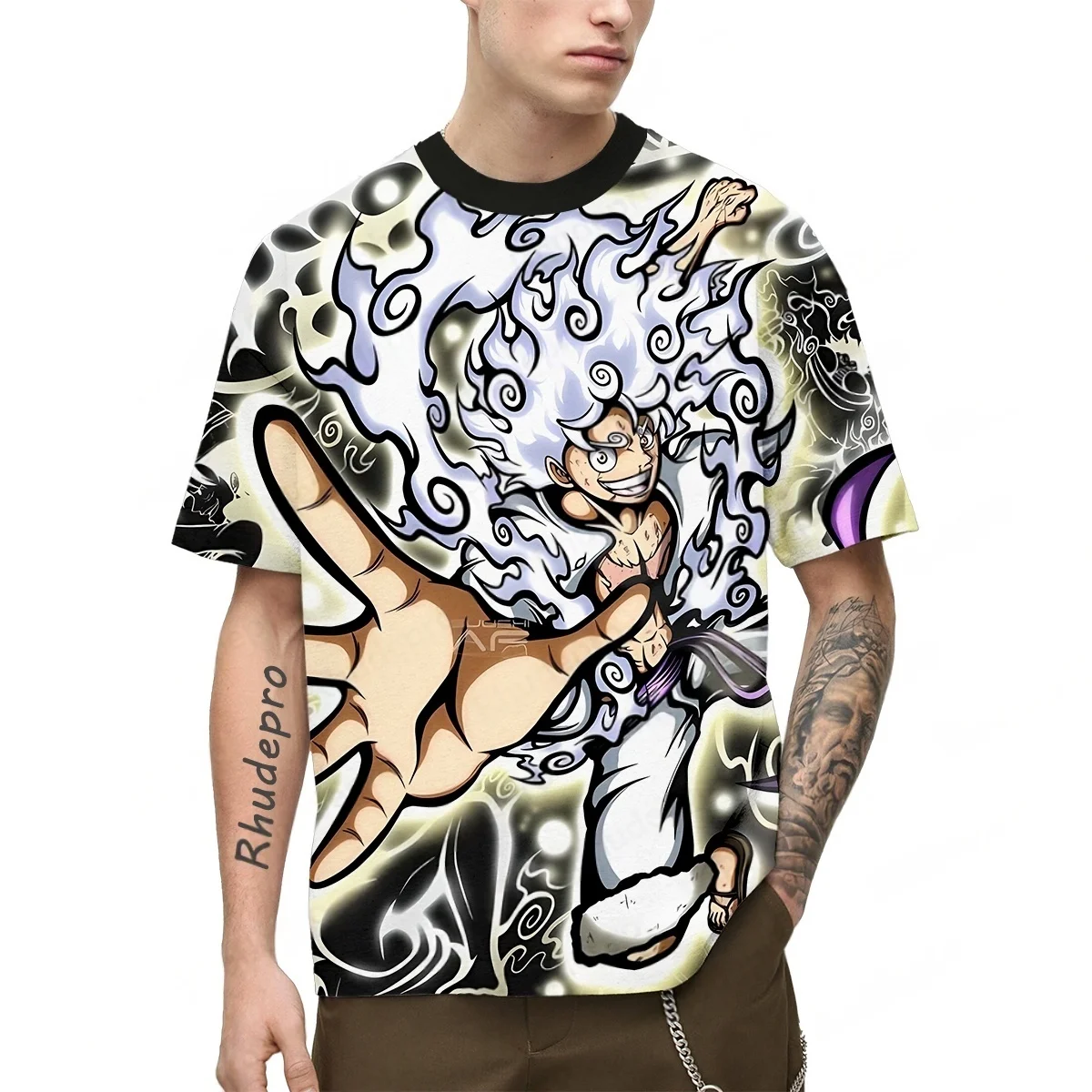 

2025 new anime ONE PIECE T-shirt Kids/AdultsY2K street fashion casual quick-drying oversized top