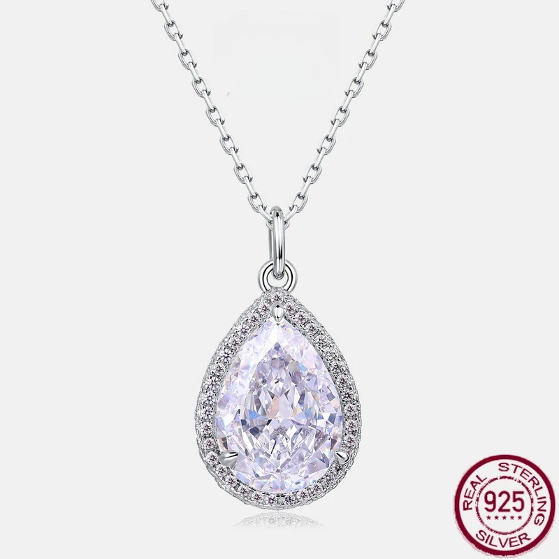 

Новый набор для резки ледяных цветов из чистого серебра S925 с цветным ювелирным ожерельем с бриллиантами для свадебных украшений